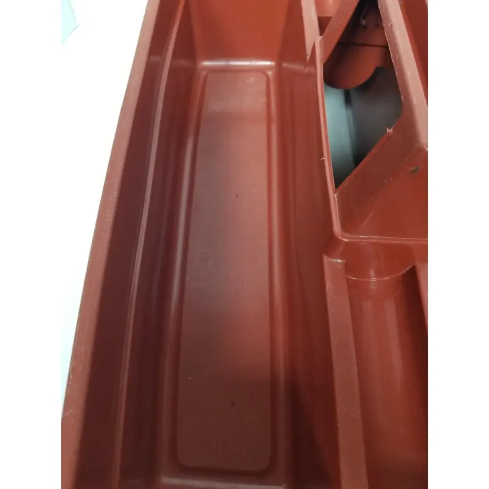 VTG Rubbermaid Burnt Orange Divided Caddy Retro Kitchen Gardening Tool Cleaning